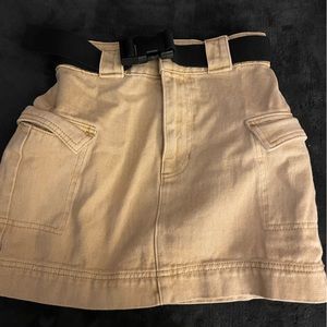 cargo mini skirt